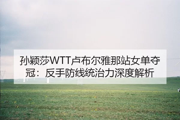 孙颖莎WTT卢布尔雅那站女单夺冠：反手防线统治力深度解析